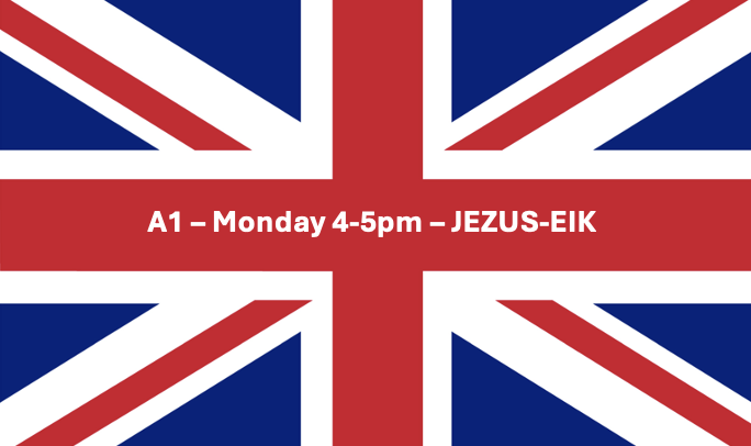 English A1 - Monday 4-5pm