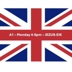 English A1 - Monday 4-5pm