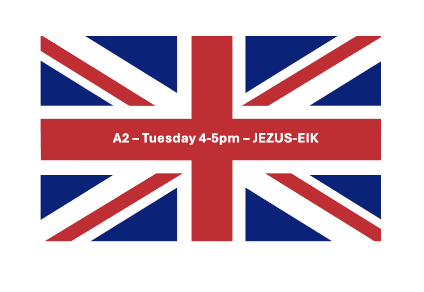 English A2 - Tue 4pm