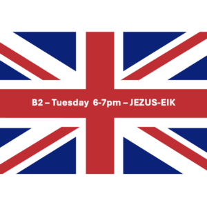 English B2 - Tues 6pm