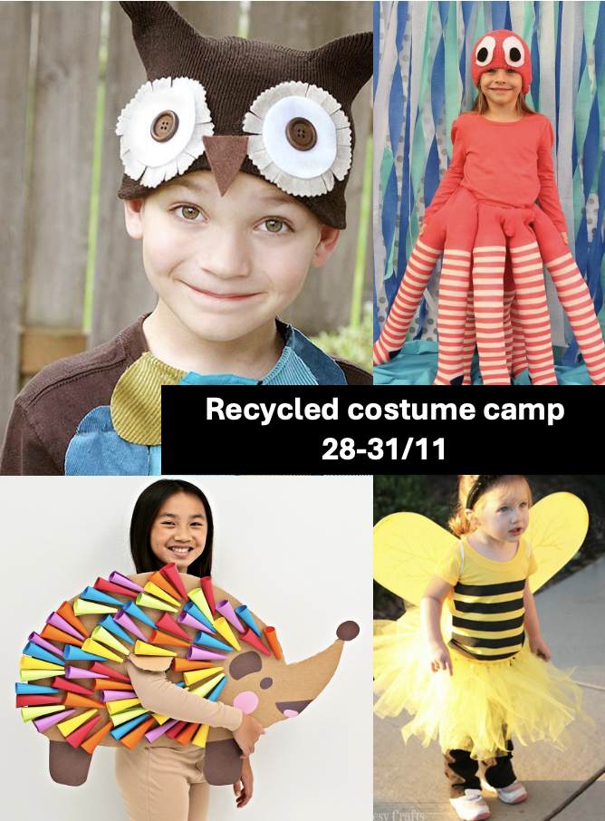 Recycled costume camp 28-31/10 (JEZUS-EIK 3-12 years old)