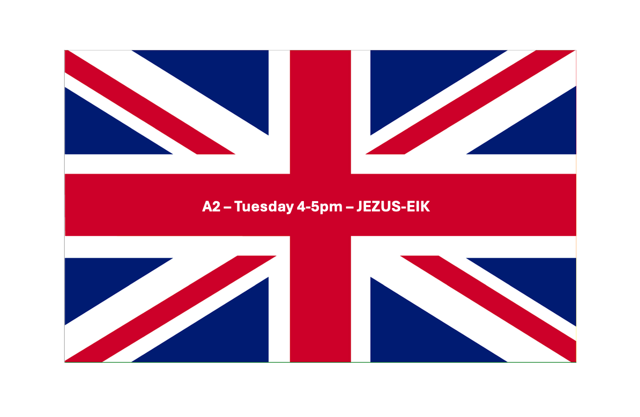 English A2 - Tuesday 4pm